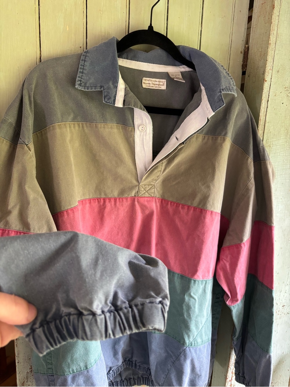 Norm Thompson Men's Colorblock Rugby Pullover - Picture 2 of 6